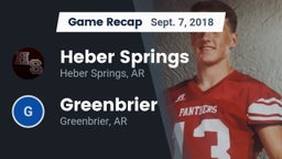 Recap: Heber Springs  vs. Greenbrier  2018