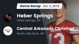 Recap: Heber Springs  vs. Central Arkansas Christian 2018