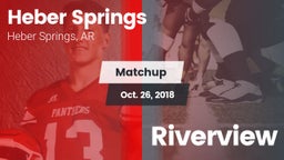 Matchup: Heber Springs High vs. Riverview 2018