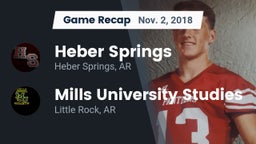Recap: Heber Springs  vs. Mills University Studies  2018