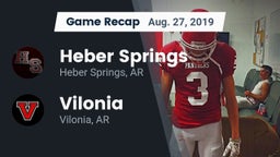 Recap: Heber Springs  vs. Vilonia  2019