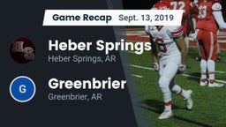 Recap: Heber Springs  vs. Greenbrier  2019