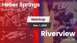 Matchup: Heber Springs High vs. Riverview  2019