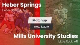 Matchup: Heber Springs High vs. Mills University Studies  2019