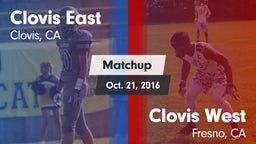 Matchup: Clovis East High vs. Clovis West  2016