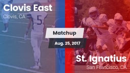 Matchup: Clovis East High vs. St. Ignatius  2017