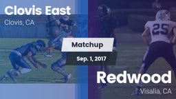 Matchup: Clovis East High vs. Redwood  2017
