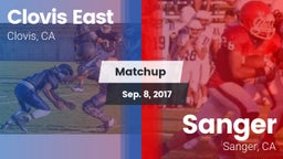 Matchup: Clovis East High vs. Sanger  2017