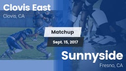 Matchup: Clovis East High vs. Sunnyside  2017