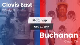 Matchup: Clovis East High vs. Buchanan  2017
