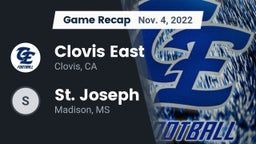 Recap: Clovis East  vs. St. Joseph 2022