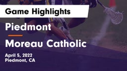Piedmont  vs Moreau Catholic  Game Highlights - April 5, 2022