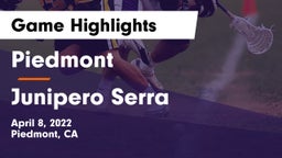 Piedmont  vs Junipero Serra  Game Highlights - April 8, 2022
