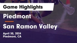 Piedmont  vs San Ramon Valley  Game Highlights - April 30, 2024