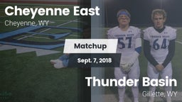 Matchup: Cheyenne East vs. Thunder Basin  2018