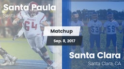 Matchup: Santa Paula High vs. Santa Clara  2017