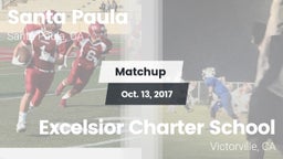 Matchup: Santa Paula High vs. Excelsior Charter School 2017