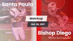 Matchup: Santa Paula High vs. Bishop Diego  2017
