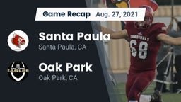 Recap: Santa Paula  vs. Oak Park  2021