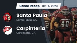 Recap: Santa Paula  vs. Carpinteria  2023