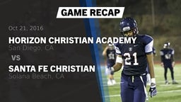 Recap: Horizon Christian Academy vs. Santa Fe Christian  2016