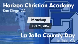 Matchup: Horizon Christian vs. La Jolla Country Day  2016