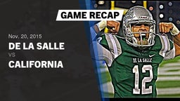 Recap: De La Salle  vs. California  2015