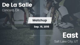 Matchup: De La Salle High vs. East  2016