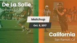 Matchup: De La Salle High vs. California  2017