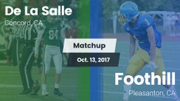 Matchup: De La Salle High vs. Foothill  2017