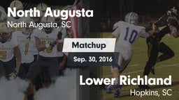 Matchup: North Augusta High vs. Lower Richland  2016