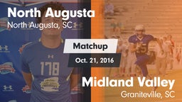 Matchup: North Augusta High vs. Midland Valley  2016