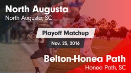 Matchup: North Augusta High vs. Belton-Honea Path  2016