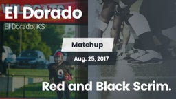 Matchup: El Dorado High vs. Red and Black Scrim. 2017