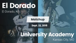 Matchup: El Dorado High vs. University Academy 2018