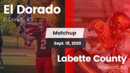 Matchup: El Dorado High vs. Labette County  2020