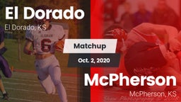 Matchup: El Dorado High vs. McPherson  2020