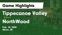 Tippecanoe Valley  vs NorthWood  Game Highlights - Feb. 18, 2020