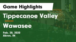 Tippecanoe Valley  vs Wawasee  Game Highlights - Feb. 28, 2020