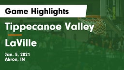 Tippecanoe Valley  vs LaVille  Game Highlights - Jan. 5, 2021