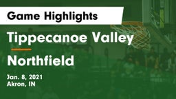 Tippecanoe Valley  vs Northfield  Game Highlights - Jan. 8, 2021