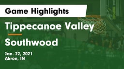 Tippecanoe Valley  vs Southwood  Game Highlights - Jan. 22, 2021