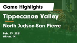Tippecanoe Valley  vs North Judson-San Pierre  Game Highlights - Feb. 23, 2021