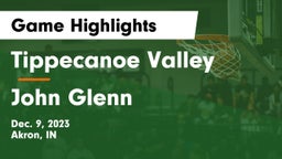Tippecanoe Valley  vs John Glenn  Game Highlights - Dec. 9, 2023