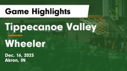 Tippecanoe Valley  vs Wheeler  Game Highlights - Dec. 16, 2023