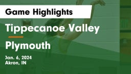Tippecanoe Valley  vs Plymouth  Game Highlights - Jan. 6, 2024