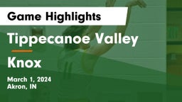 Tippecanoe Valley  vs Knox  Game Highlights - March 1, 2024