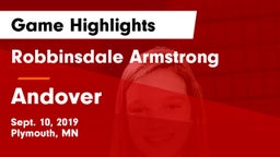 Robbinsdale Armstrong  vs Andover  Game Highlights - Sept. 10, 2019