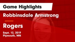 Robbinsdale Armstrong  vs Rogers  Game Highlights - Sept. 12, 2019