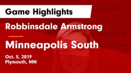 Robbinsdale Armstrong  vs Minneapolis South  Game Highlights - Oct. 5, 2019